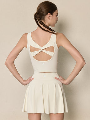 美背 Vネック 幅広ストラップ ヨガ タンクトップ