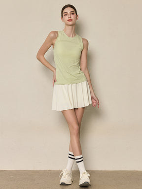 ツイストハイウエスト インナー付き テニススカート