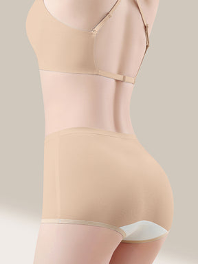 接触冷感 シームレス ミドルライズ ボクサーショーツ