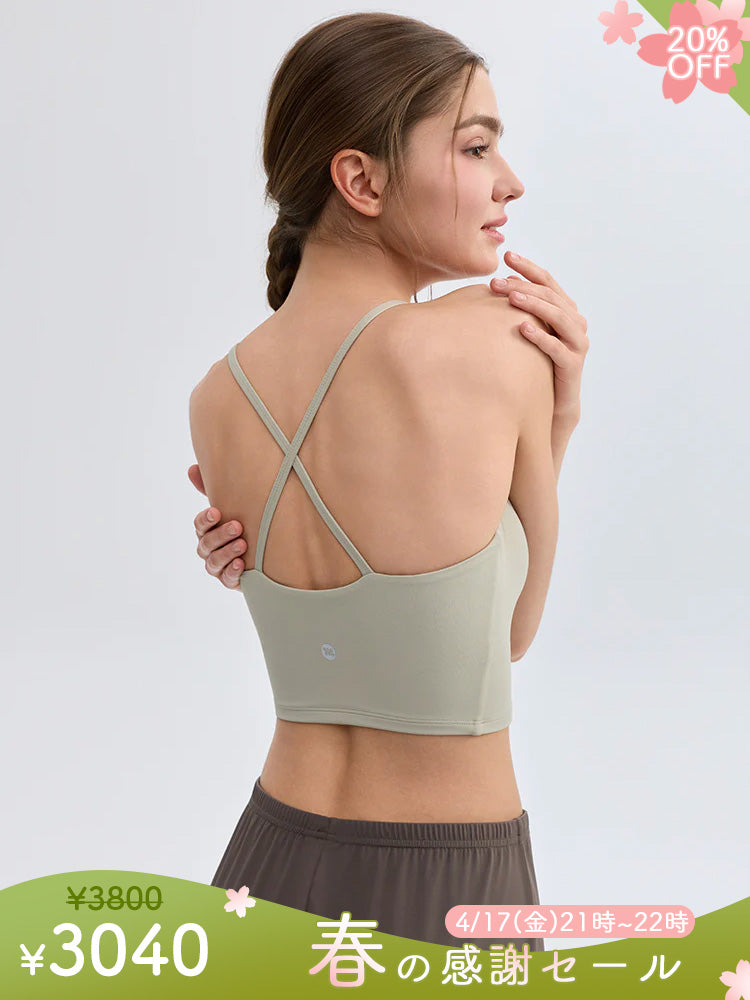 美背 バッククロス キャミソール