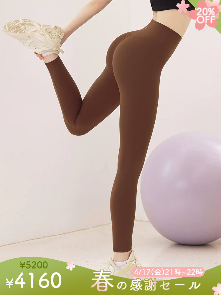 LYCRA®抗菌加工 ヒアルロン酸加工 美尻 レギンス　