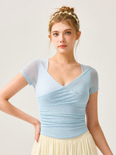 美背  吸汗速乾  メッシュ切り替え  パッド付き 半袖　