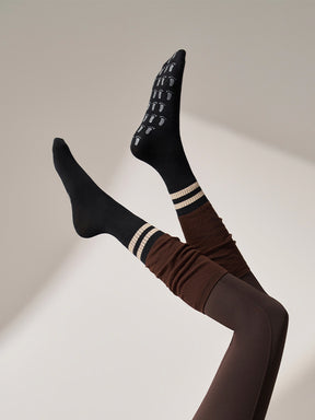 滑り止める付き ピラティス靴下 ハイソックス