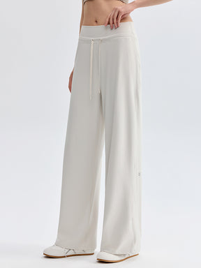 ハイウェスト ストレート ワイドパンツ ヨガパンツ