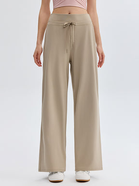 ハイウェスト ストレート ワイドパンツ ヨガパンツ