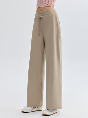 ハイウェスト ストレート ワイドパンツ ヨガパンツ