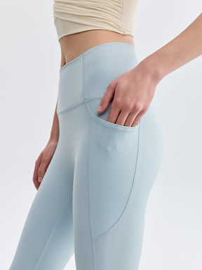 N66LYCRA®素材 美尻 マルチポケット付き 9分丈 レギンス