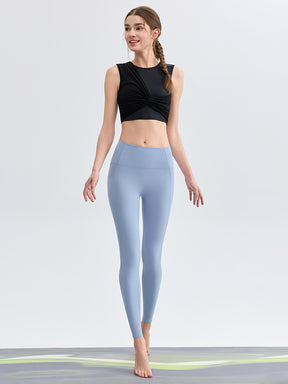 N66LYCRA®素材 美尻 マルチポケット付き 9分丈 レギンス