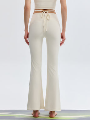 接触冷感 シャーリング フレアレギンス ピラティスウェア