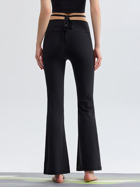 接触冷感 シャーリング フレアレギンス ピラティスウェア