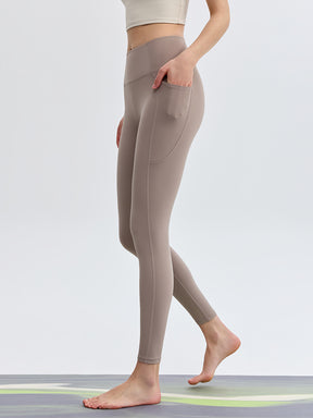 N66LYCRA®素材 美尻 マルチポケット付き 9分丈 レギンス