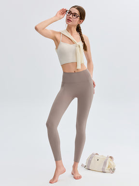N66LYCRA®素材 美尻 マルチポケット付き 9分丈 レギンス