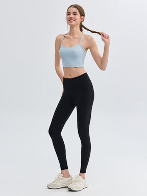 N66LYCRA®素材 美尻 マルチポケット付き 9分丈 レギンス