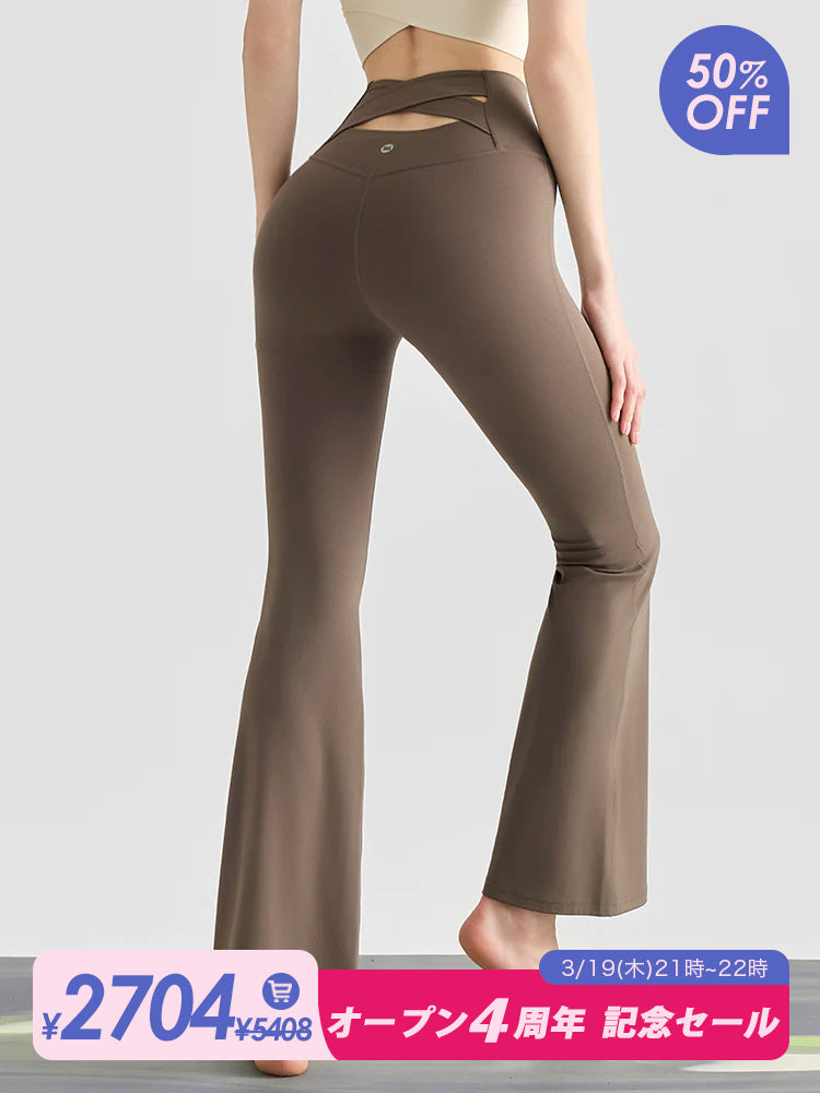 『新色追加』バック交差　フレアレギンス
