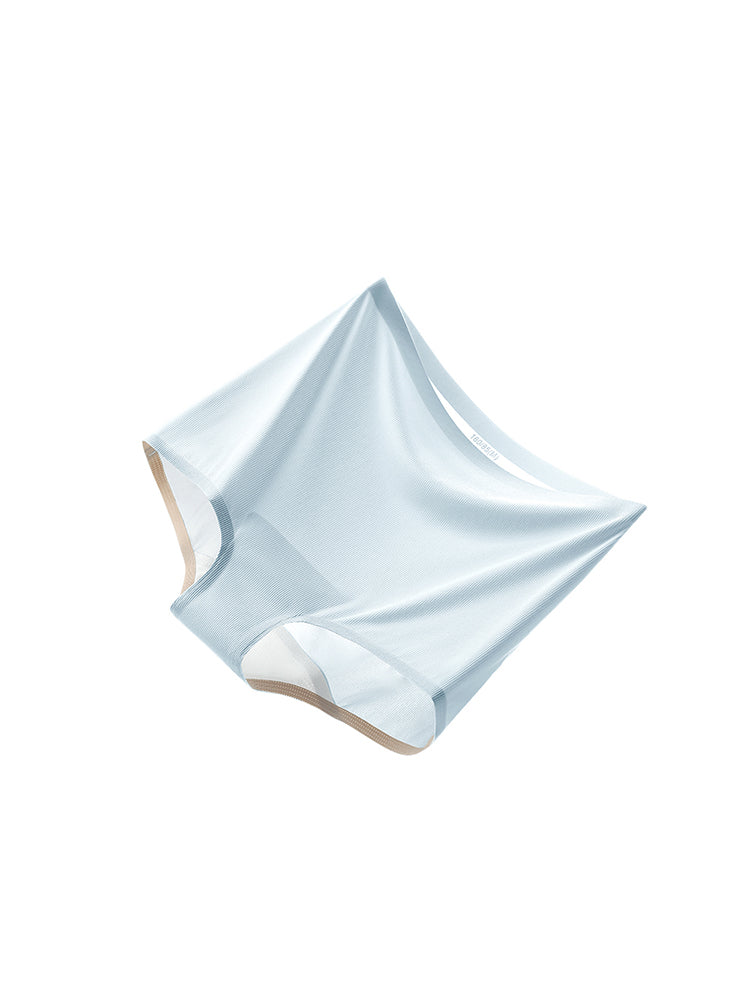 接触冷感 シームレス ミドルライズ ボクサーショーツ