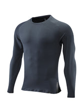 メンズ Tシャツ クルーネック タイト フィットネス 長袖