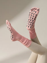 ミドル丈 5本指ヨガソックス 滑り止め付き