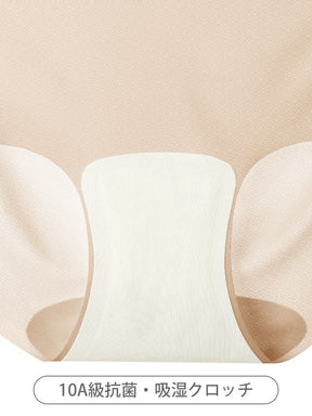 通気 抗菌 ミドルウエスト シームレスヨガショーツ