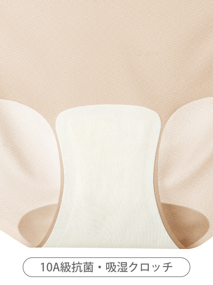 通気 抗菌 ミドルウエスト シームレスヨガショーツ