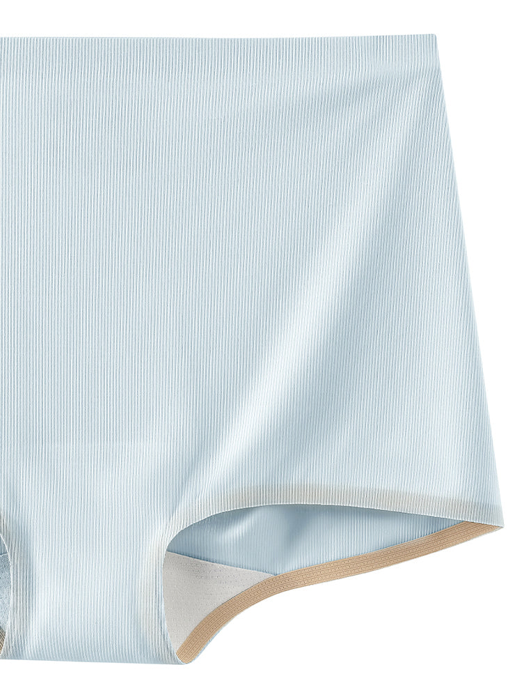 接触冷感 シームレス ミドルライズ ボクサーショーツ