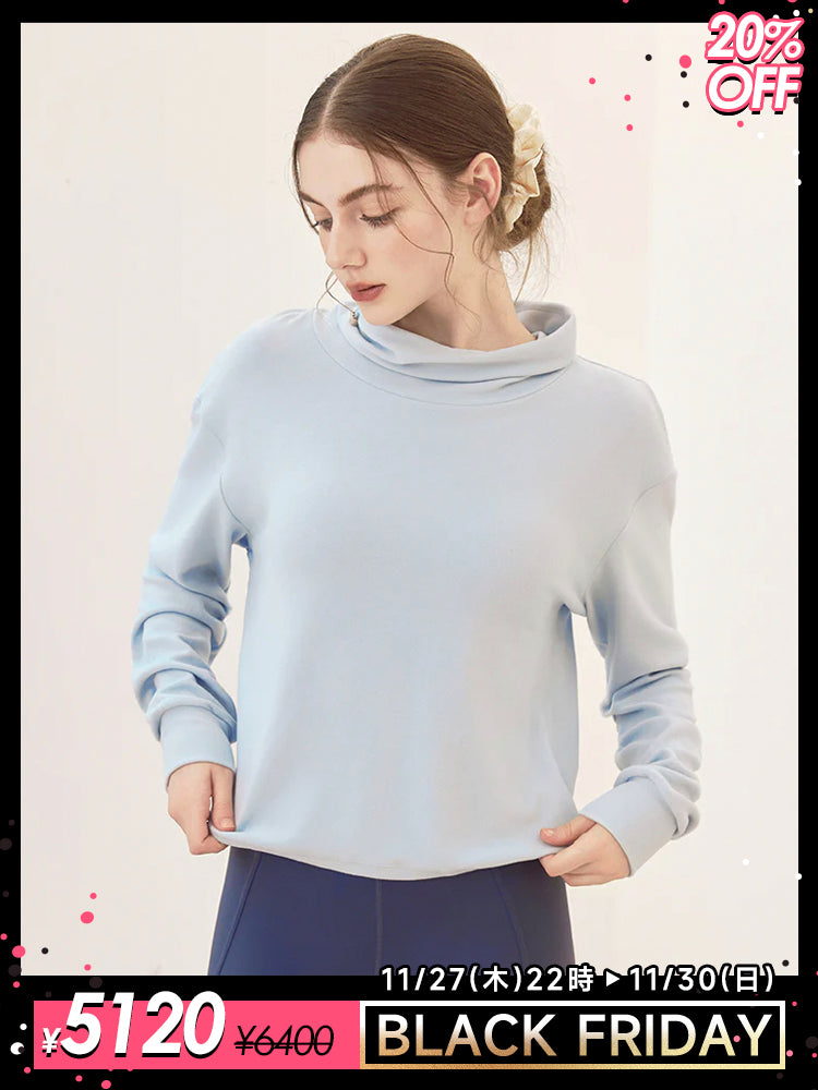 秋冬 両面起毛 ゆったりスウェット ドローストリング