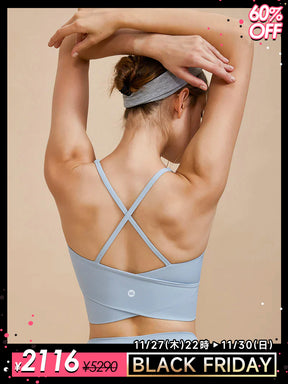 ミディアムサポート 背中スタイル スポーツブラ