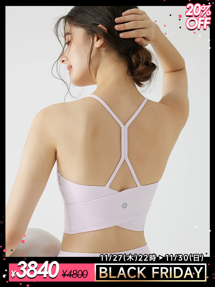Uネック バックスタイル スポーツブラ