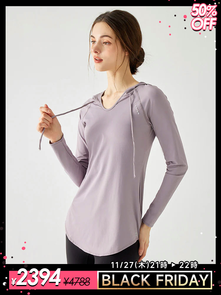 ヒップカバー ラウンドヘム 長袖