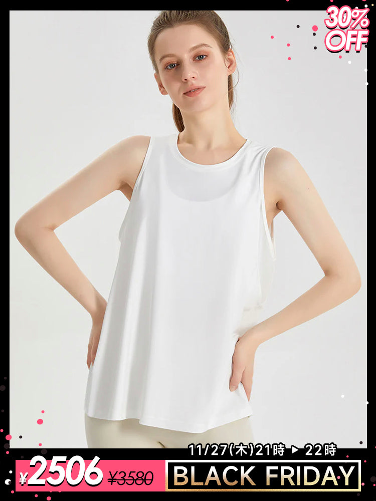 冷感 メッシュ切り替え uvカット ノースリーブ タンクトップ