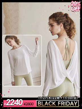 前後2way 長袖 ヨガウェア