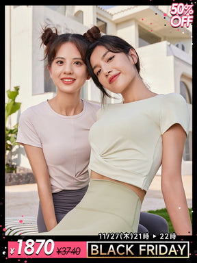 裾ねじり速乾シャツ