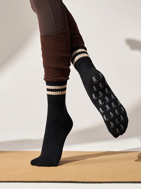 滑り止める付き ピラティス靴下 ハイソックス