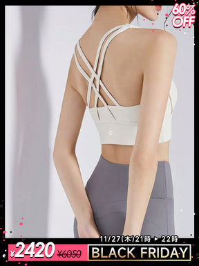 スポーツブラ バックダブルクロス 背中見せ