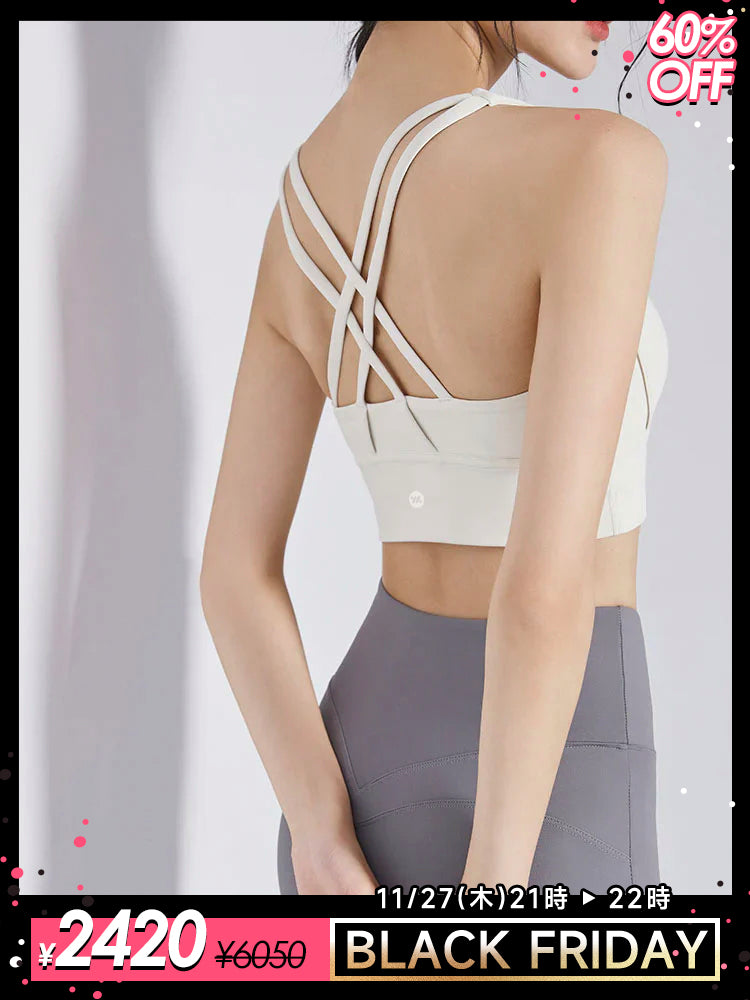 スポーツブラ バックダブルクロス 背中見せ