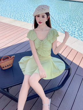 フレアスカート セパレート お洋服っぽい水着 ノンワイヤー
