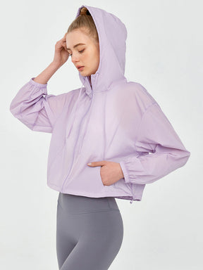 軽くて薄い UVカットパーカー  UPF50+紫外線対策