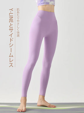 ハイウエスト レギンス ストレッチ素材 ヒップアップ