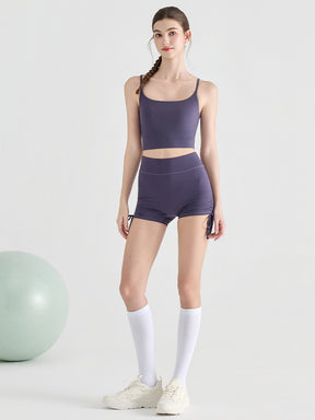「上下セット」ヨガブラトップ+ショートパンツ