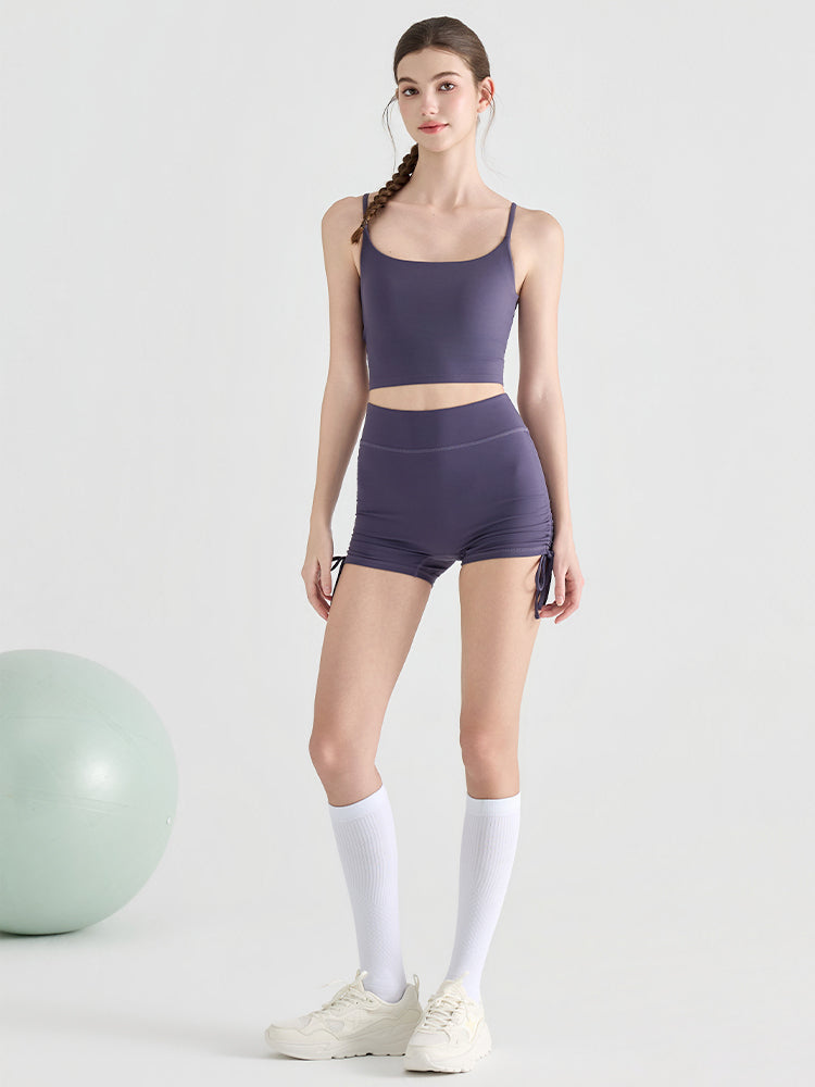 「上下セット」ヨガブラトップ+ショートパンツ