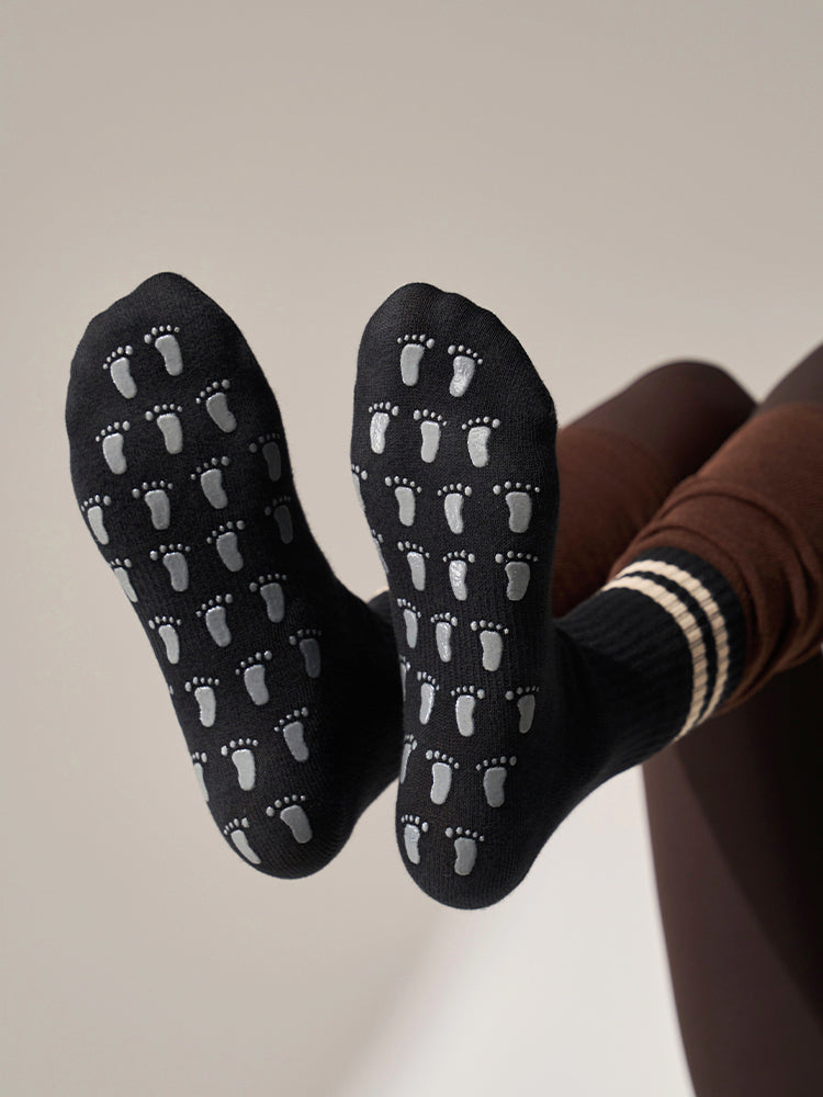 滑り止める付き ピラティス靴下 ハイソックス