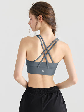 スポーツブラ バックダブルクロス 背中見せ