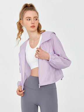 軽くて薄い UVカットパーカー  UPF50+紫外線対策