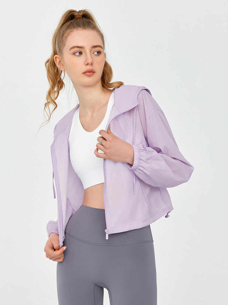 軽くて薄い UVカットパーカー  UPF50+紫外線対策