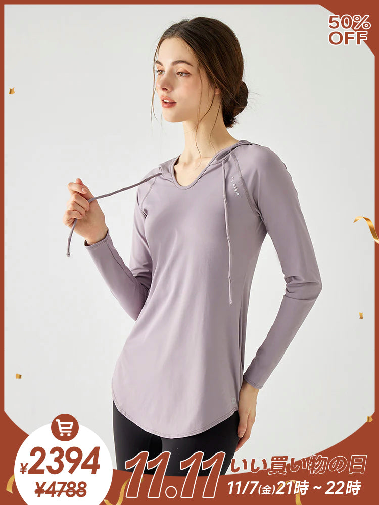 ヒップカバー ラウンドヘム 長袖