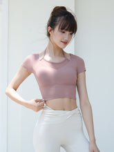 メッシュ切り替え フェイクレイヤード ブラトップ 半袖