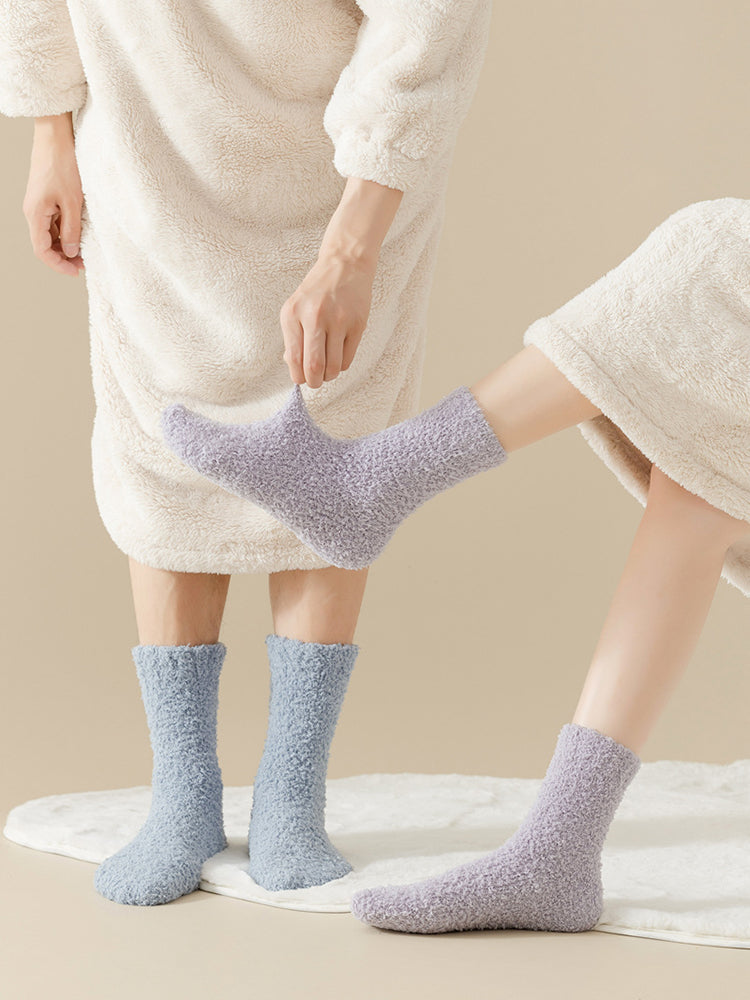 ソフトフラッフィーカップルソックス