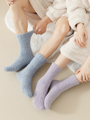 ソフトフラッフィーカップルソックス