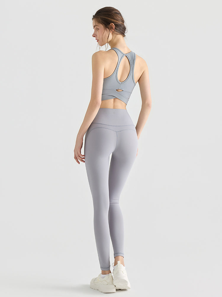 Yomoment LYCRA®素材 ハイウエストレギンス 高伸縮 快適フィット ヒップアップ 美脚