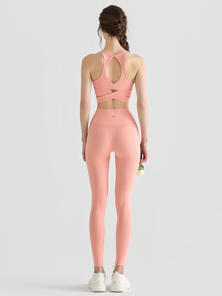 Yomoment LYCRA®素材 ハイウエストレギンス 高伸縮 快適フィット ヒップアップ 美脚
