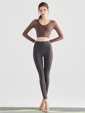 Yomoment LYCRA®素材 ハイウエストレギンス 高伸縮 快適フィット ヒップアップ 美脚